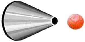 Ateco Round Piping Tip 6, Silver, Stainless Steel
