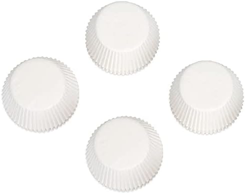 Gifbera Parchment White Mini Cupcake Liners 300 Counts - Greaseproof Paper Muffin Baking Cups for Baking, Wedding, Celebration