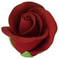 O'Creme Garden Roses Gumpaste Flower Set - Edible Flowers for Cake Decorating - Sugar Paste Decorations for Cakes, Candy, Cupcake Toppers - Birthday, Wedding, Valentine's Day - 1-1/4" Red, Set of 12