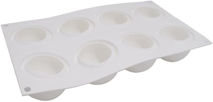 Baking Accessories And Tools Silicone Chocolate Mold Silicon Ball Cake Moulds 3D Half Sphere Candy Truffle Baking Tray (Round D_11.88 X6.96 X1.96inch)