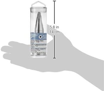 HIC Kitchen Ateco 870 - 10 Piece French Star Tube Set, Stainless Steel Pastry Tips, Sizes 0 - 9