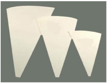 Winco Pastry Bag Cotton with Plastic Coating, 14-Inch, Medium, White