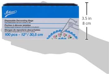 Ateco 100pcs 12inches Disposable decorating Bags (Pack of 1000)