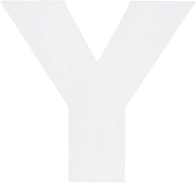 WENPACK 12.5" Cardboard Letter Shaped Mache Decorative Strawberries Fillable Sweets Candy Box with Clear Lid (White, Y)