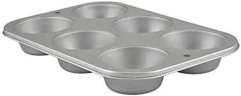 Muffin Cupcake Baking Tin. Stainless Steel Cupcake Tray.Oven Cooking Baking Pan. Dishwasher Safe. Muffin Baking Cupcake Pans 6-Cup