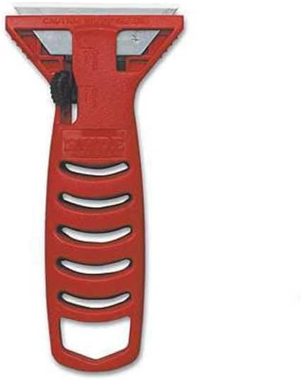 Hyde Tools 13080 Utility Blade Glass Scraper , Red