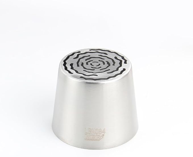 1 Piece Stainless Steel Extra Large Beautiful Flower Icing Tip,Cake Decorating Cream Piping Nozzle for Cupcakes Marshmallow Bouquet,Pastry Frosting Russian Piping Tip,Bakery Candy Craft Tools