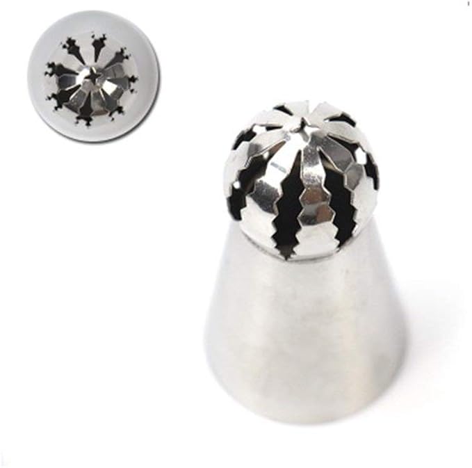 Russian Sphere Nozzle Piping Tip Stainless Steel by Chef Collection (1, 480)