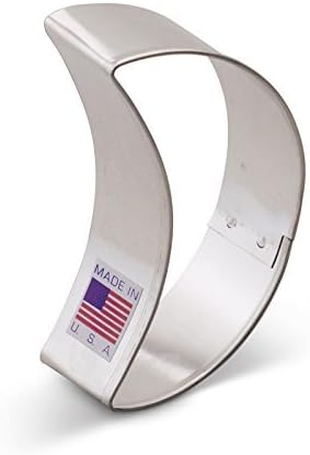 Ann Clark Crescent Moon Cookie Cutter 3" Made in USA | America's Largest Cookie Cutter Maker, Perfect Size and Shape, Food-Safe American Steel, Family Owned Since 1989