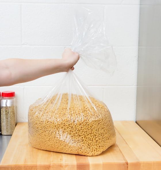 ROYALNA 50ct (12"x8"x30") Jumbo Bread Loaf Packing Bags, Reusable, Thick Clear Gusseted Grocery Bakery Bags (Jumbo 50ct 12x8x30)