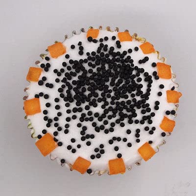 SE Si&Moos Nonpareil Sprinkles, 2mm Black and White Mini Edible Pearls White and Black Sprinkles for Cake Decorating Halloween Cookie Decorations Wedding Baby Shower Party Christmas Holiday Supplies 3.5 OZ