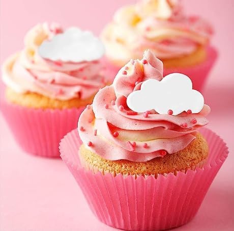 Cloud Cookie Cutters,Cloud Fondant Cutter Fluffy Cloud Plastic Cookie Cutter Cake Mold Sugar Craft Mold Cupcake Topper Decorating Tools(10 Pcs)