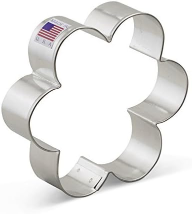 Ann Clark Scalloped Edge Flower Cookie Cutter, 3-3/4" Made in USA