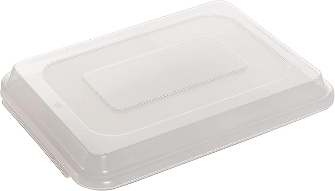 Nordic Ware Natural Aluminum Commercial Cake Pan with Lid,Rectangle Pan with Lid Silver,9 x 13,(Pack of 4)