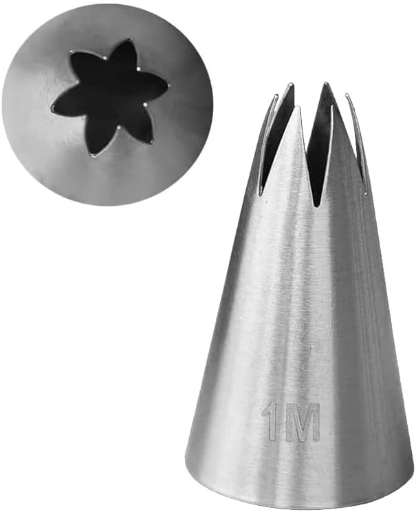 Ateco 1M Medium Deep Cut Star Decorating Tube