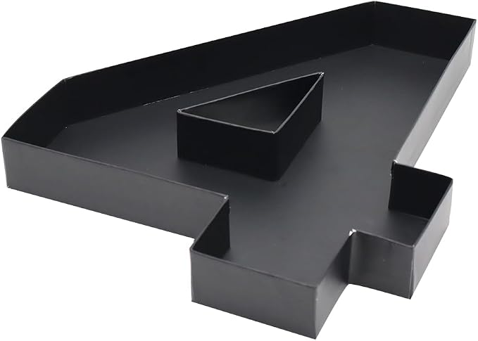 12inch Cardboard Number Fillable Food Tray Box for Charcuterie, Cupcake Arrangement,Birthday Anniversary (Black 4)