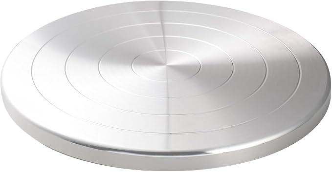 BENECREAT 7.8inch Pottery Turntable Wheel, Aluminium Ceramics Pottery Tool with Double Ball Bearing for Painting, Pottery, Ceramics Artists and Displaying Items