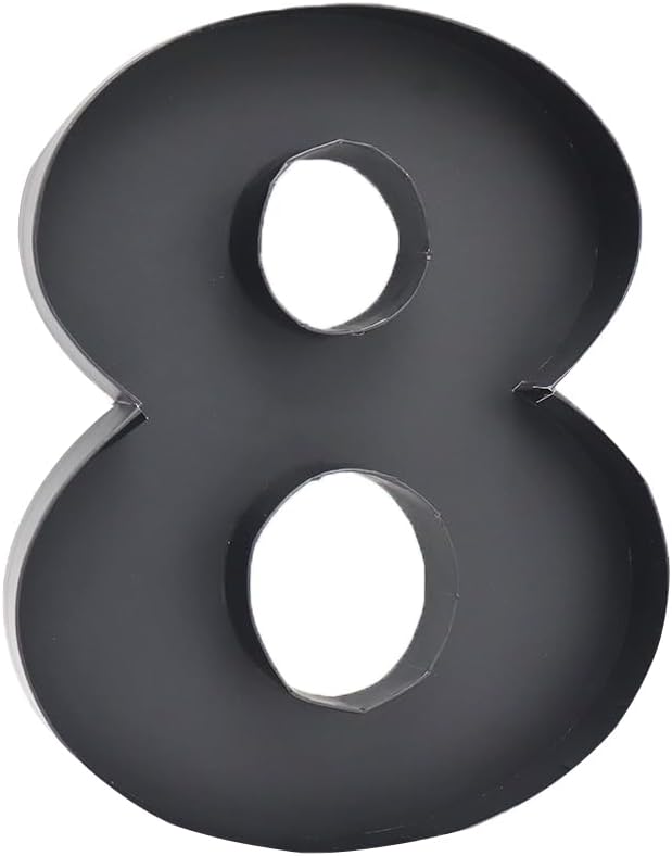 12inch Cardboard Number Fillable Food Tray Box for Charcuterie, Cupcake Arrangement,Birthday Anniversary (Black 8)