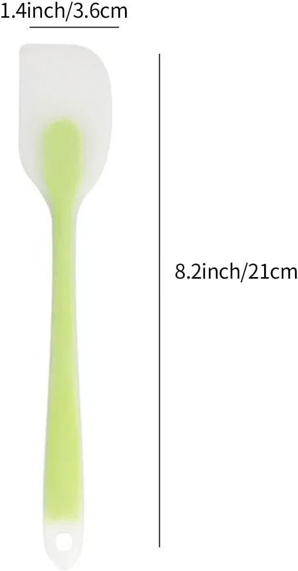 3 Pcs Silicone Spatula,8.2 Inch Heat-Resistant Spatula,Non-stick Rubber Spatulas, Baking Mixing Tool (Small)