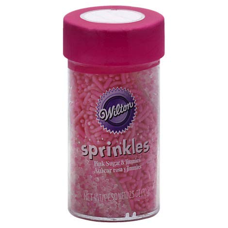 Wilton Sprinkles Twisted Pink Sugar & Jimmies, 2.4692 OZ
