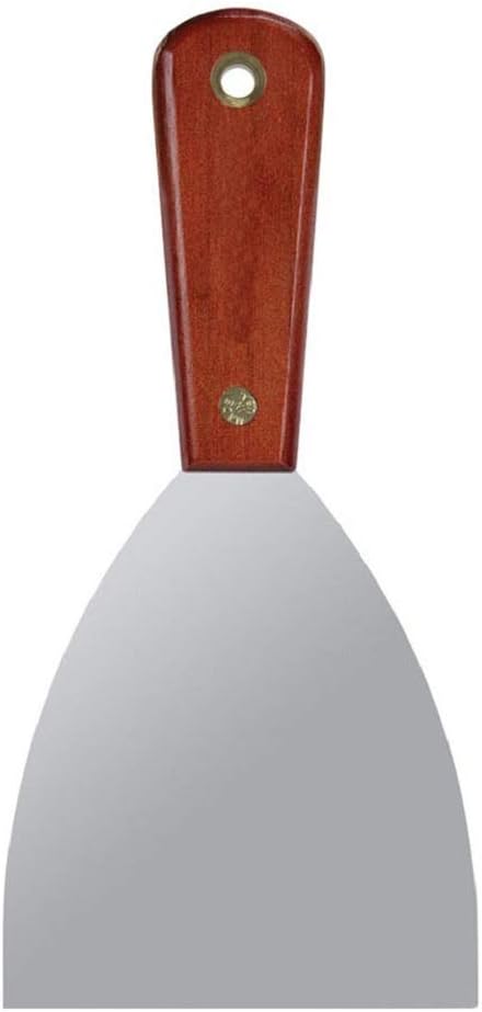 Warner 4" Flex Broad Knife, Stainless Steel Blade, Rosewood Series, 10740