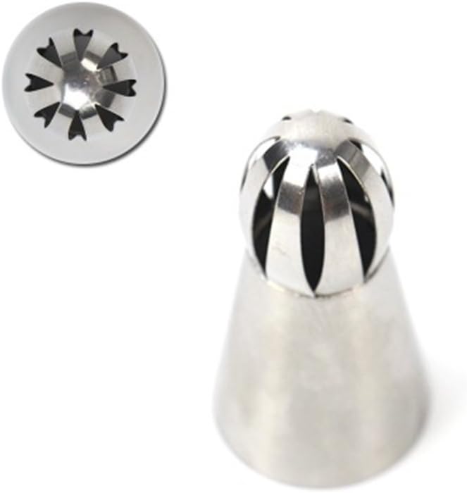 Russian Sphere Nozzle Piping Tip Stainless Steel by Chef Collection (1, 472)