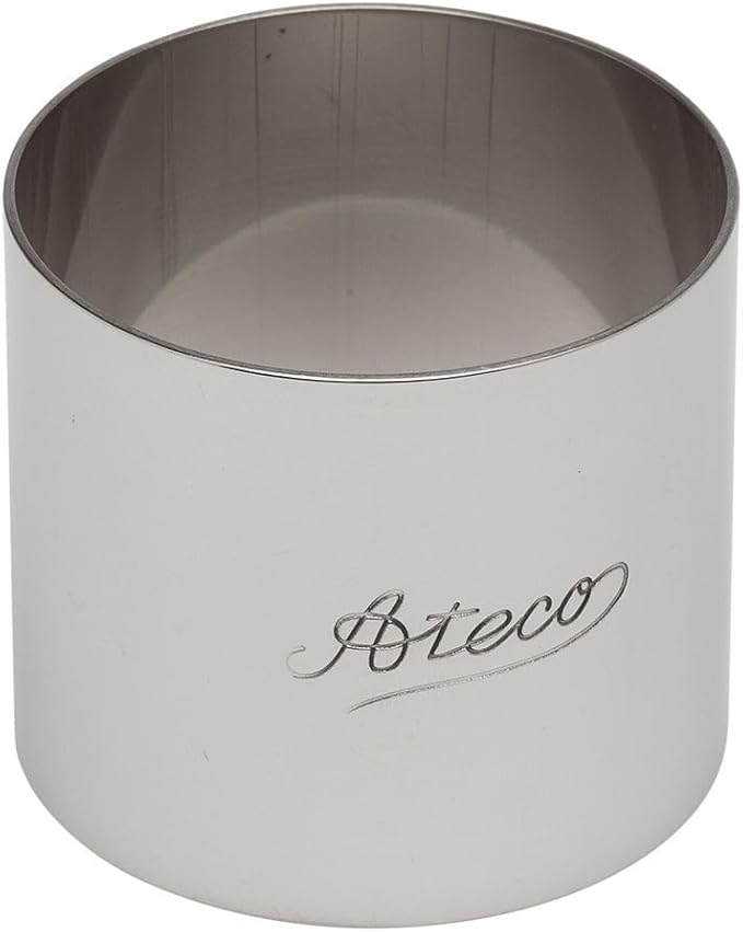 Ateco Round Stainless Steel Form, 2 by 1.75-Inches High