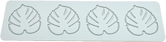 Fondant Silicone Moulds Tropical Leaves Silicone Imprint Mat Gum Paste Press Mold for Cake Chocolate Cupcake Decorating Cake Toppers Candy Cookies Resin Sugarcraft (A_9.44x3.08x0.12inch)