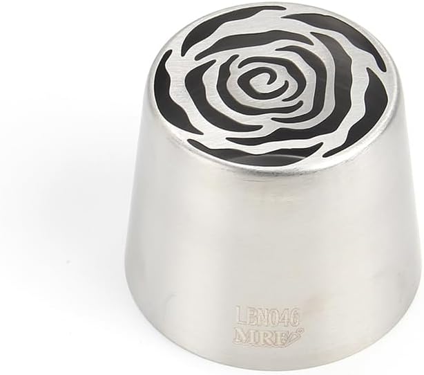 1 Piece Stainless Steel Extra Large Russian Flower Icing Tips,Pastry Frosting Piping Nozzles, Marshmallow Bouquet Icing Tips, Cake Decorating Piping Tips,Flower Frosting Nozzles for Decorating