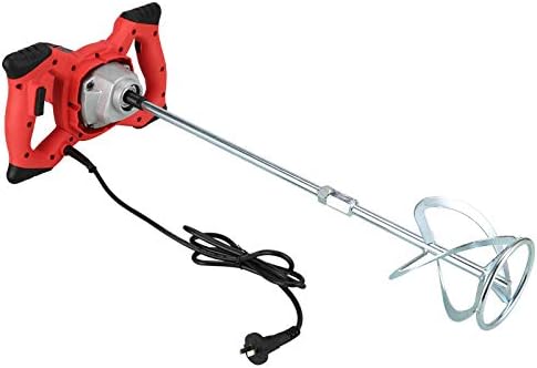 Cement Mixer 2300W, Handheld Electric Concrete Mixer with 6 Adjustable Speed, 110V Portable Mud Mixer Paint Mixer for Motar Grout Plaster Thinset Fodder Stirring Tool
