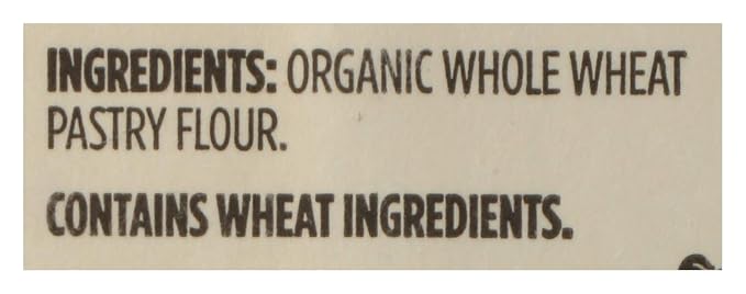 365 by Whole Foods Market, Flour 100 Percent Whole Wheat Pastry Organic, 32 Ounce (Pack of 2)