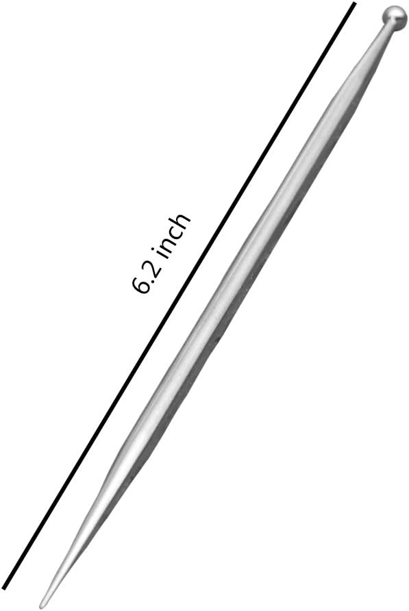 6.2 inch Sugar Stir Needle with Ball - Stainless Steel