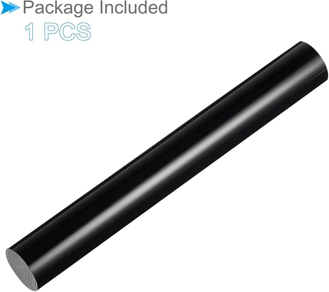 Acrylic Clay Roller, 8 Inch Length 1 Inch Dia., Acrylic Non-Stick Rolling Pin Roller Black - (Applications: for Shaping Sculpting)