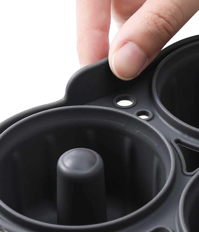 Silicone Donut Mold for 8QT-10QT Air Fryer,Set of 2 Donut Pan for Baking,Non-Stick Bagel Pan for 5 Doughnuts,Dishwasher Safe, Heat Resistant and Microwave Safe