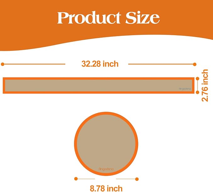 Silicone Baking Mat for Springform Pan 9 inch, Prevent cake from Sticking to Bottom and Side,Easy Clean & Non Sick Silicone Baking mat for Cheesecake Pan (Orange)