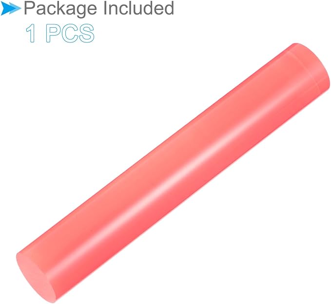 Acrylic Clay Roller, 6 Inch Length 1 Inch Dia., Acrylic Non-Stick Rolling Pin Roller Pink - (Applications: for Shaping Sculpting)