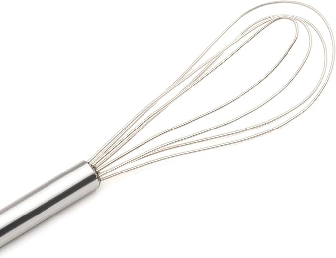 Cuisipro 10-Inch Silicone Flat Whisk, Frosted