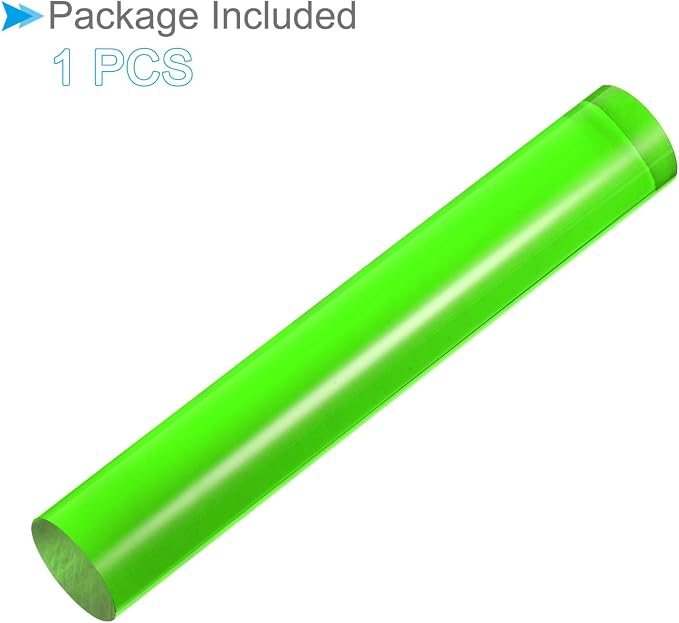 Acrylic Clay Roller, 6 Inch Length 1 Inch Dia., Acrylic Non-Stick Rolling Pin Roller Green - (Applications: for Shaping Sculpting)
