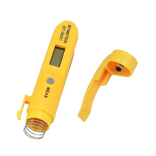 Mini Digital Infrared Thermometer - BTMETER BT-960C Temperature Pen with Pocket Clip Instant Read to 527℉ Auto Off for Meat Candy Cooking Food Grill Kitchen BBQ Candy Wine(NOT for Human Temp)