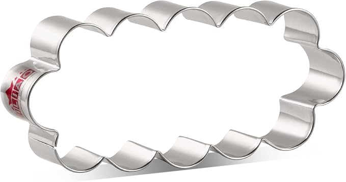 LILIAO Scalloped Edge Cookie Cutter, Biscuit Cutters, Stainless Steel (5 x 2.3 inches)