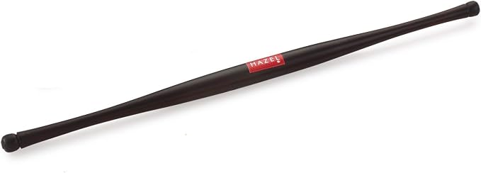 Hazel Wooden Gujarati Roti Rolling Pin Belan Sesam, 42 cm, Dark Brown, 1 Pc