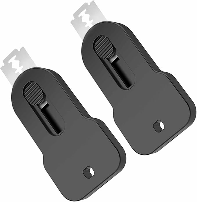 2-Pack Magnetic Retractable Bread Lame Scorer, Sourdough Scoring Knife Tool with 20 Extra Blades, Professional ABS Handle & Spring Design for Safe Baking