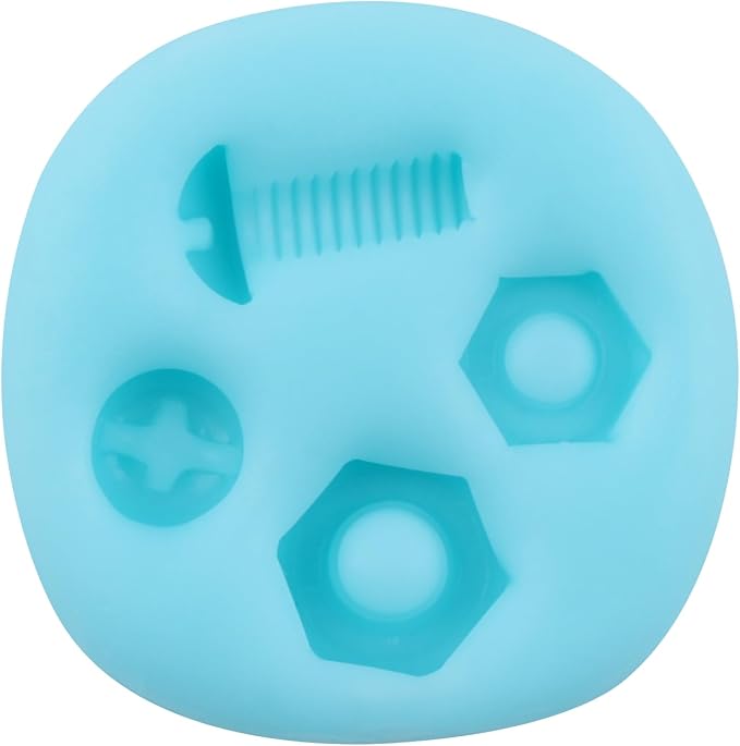 Screw Nut Silicone Molds Hand Tools Fondant Mold for Cake Decorating Cupcake Topper Chocolate Candy Gum Paste Polymer Clay