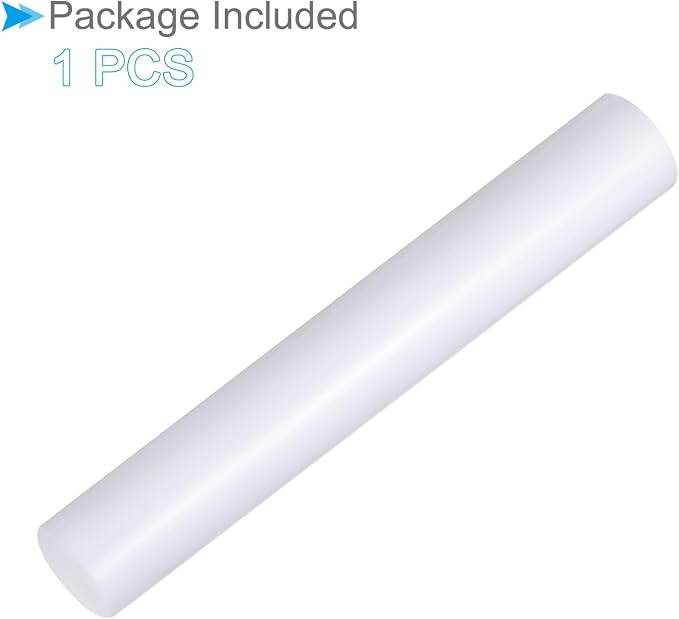 Acrylic Clay Roller, 6 Inch Length 1 Inch Dia., Acrylic Non-Stick Rolling Pin Roller White - (Applications: for Shaping Sculpting)