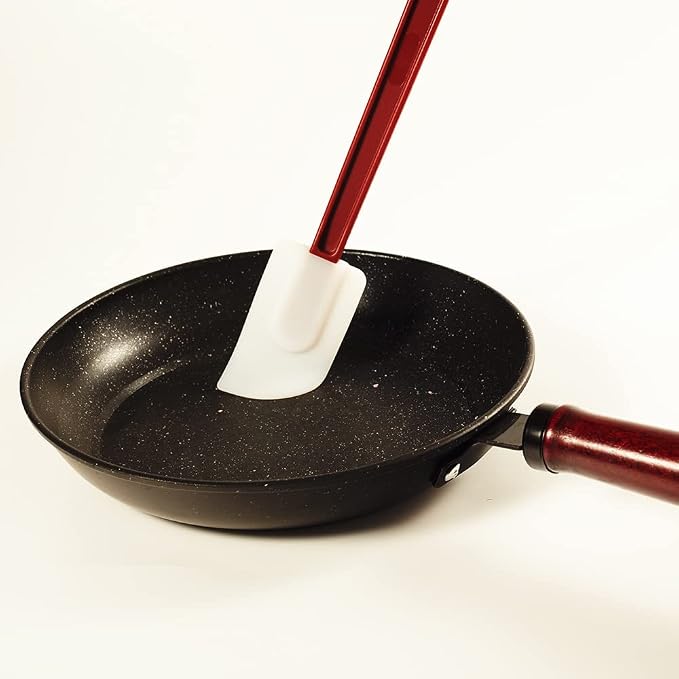 Flexible Rubber Spatulas, Silicone Spatula Set, Soft Rubber Spatula Scraper 9.5 Inches, Commercial Spatula, Silicone Scraper Spatula,Spatulas Set Resistant to 500℉ (2 Scrapers 9.5")