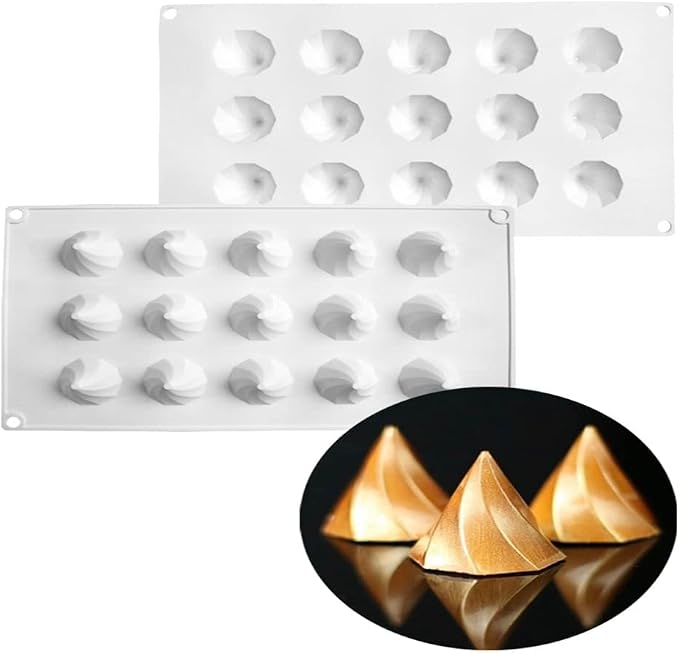 mostsom Silicone Molds Chocolate Molds Candy Cookie Chocolate Molds, Perfect Molds for Chocolate Covered, Cupcake, Candy, Pudding, Mini Soap Making (Peaks C)