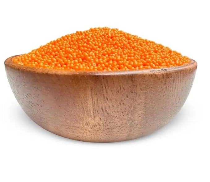 NY Spice Shop Orange Nonpareils - 1 Pound Colorful Candy Sprinkles - Orange Nonpareil Candies - Candy Sprinkles for Decorating Cupcakes, Cookies, Cakes, Chocolates and Desserts