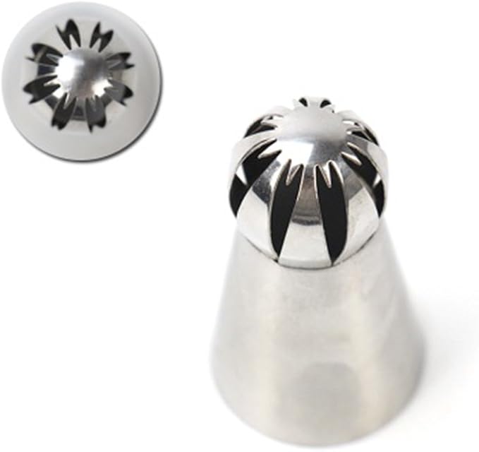 Russian Sphere Nozzle Piping Tip Stainless Steel by Chef Collection (1, 475)