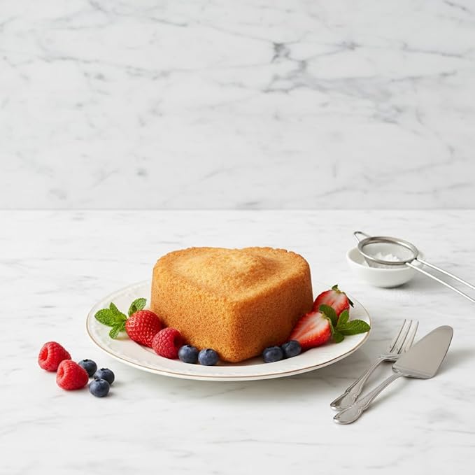 Heart Shaped Cake Pans, 4 × 2 Inch, Set of 2 | Aluminum, Wedding & Party Use, Bread & Chocolate Baking