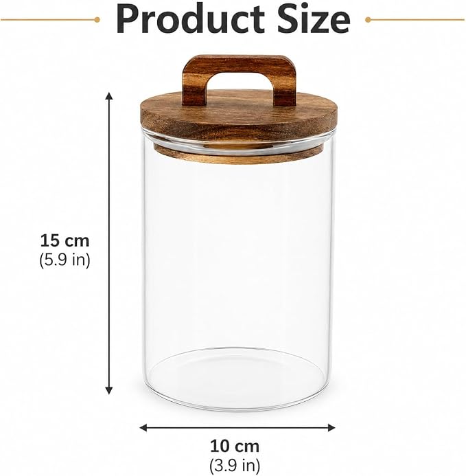 Sourdough Starter 35 Oz Jar,Glass Sourdough Bread Baking Supplies with Wooden Handle Lid,Sour Dough Bread Starter Jar Kit,Date Marked Feeding Band,Thermometer,Silicone Scraper,Sewn Cloth Cover